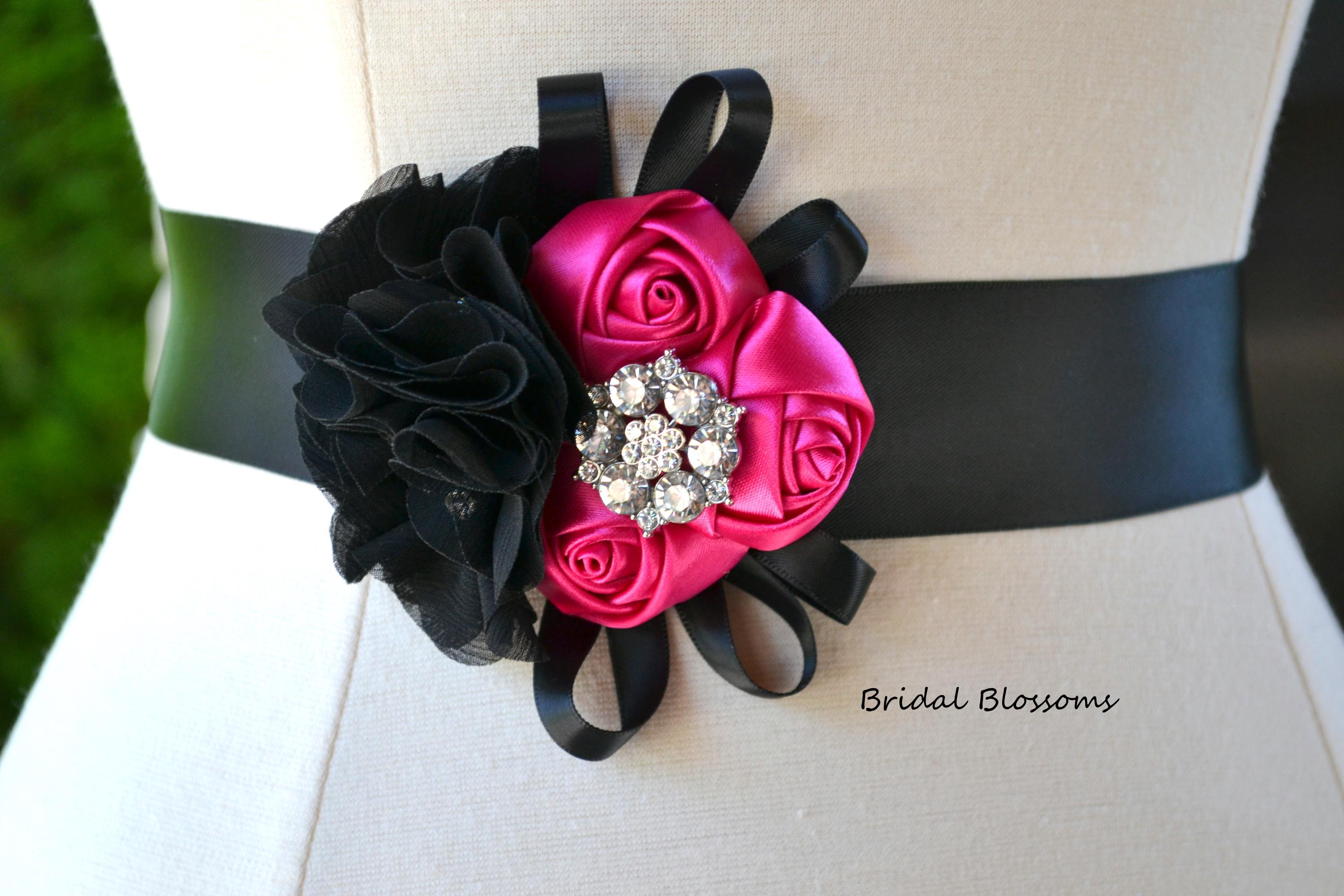 black dress pink sash Showstopping 1940's Black Velvet Evening Gown With Pale Pink Sash / Me Xtabay Vintage