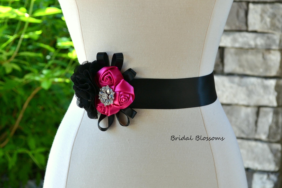 black dress pink sash total girl | Dresses | Kids Little Black Dress Pink Sash