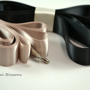 Lots of Colors Available | Taupe or Black Bridal Corset Replacement Satin Ribbon | Wedding Dress Back laces 7/8" Lace Up | Metal Tips aglets