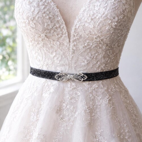 Navy Blue Silver Shimmer Skinny Elastic Belt with Rhinestone Buckle | Bridal Bridesmaid | Glitter Belt | Thin Dress Belt | Prom Belts Navy Blue Silver Shimmer Skinny Elastic Belt with Rhinestone Buckle | Bridal Bridesmaid | Glitter Belt | Thin Dress Belt | Prom Belts