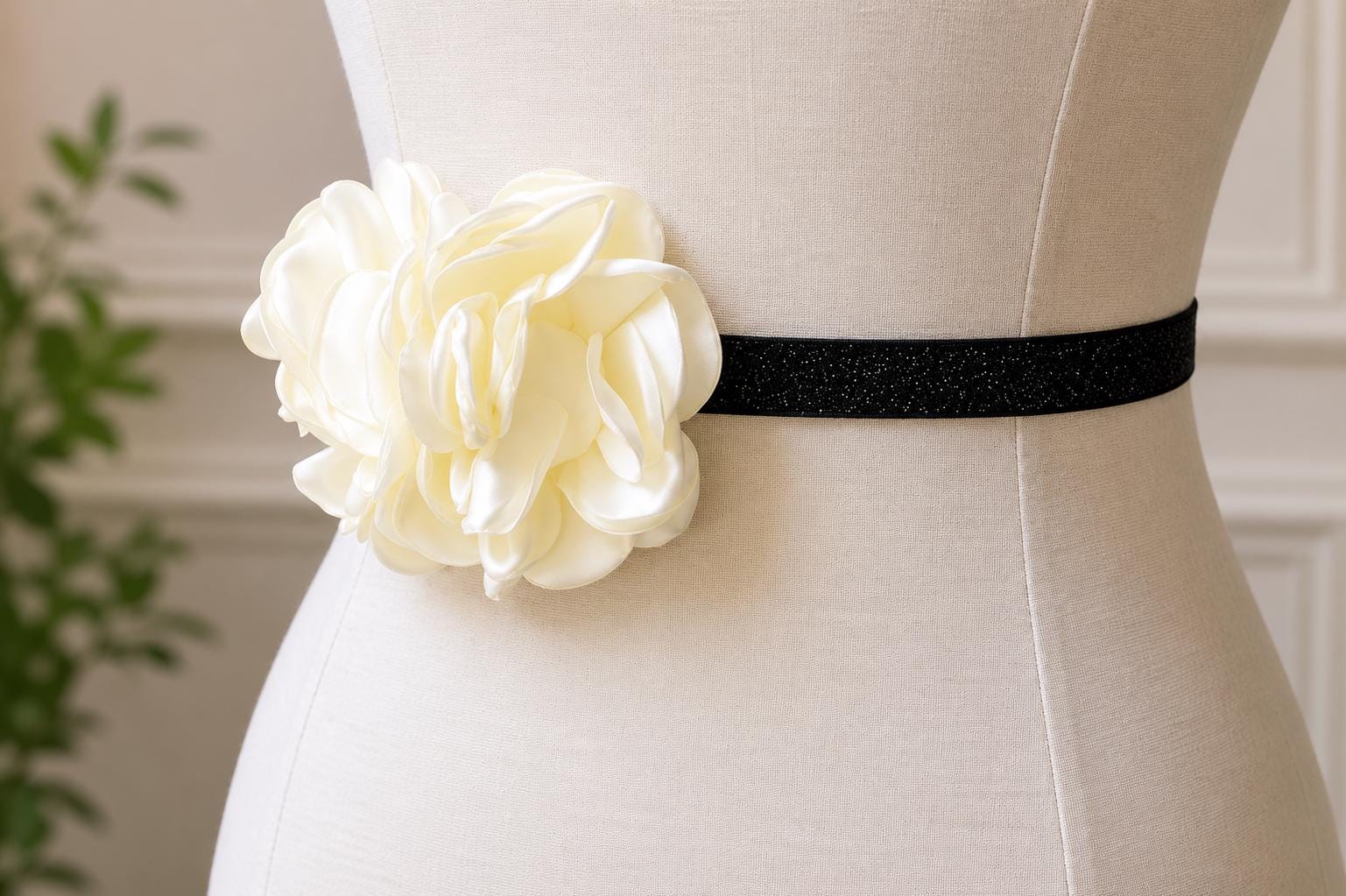 ladies thin belts for dresses Gold Flower Shimmer Skinny Elastic Belt | Bridal Bridesmaid | Glitter Sash | Dress Belt | Wedding Prom Stretchy | Yellow Mustard Style:SN0042D03