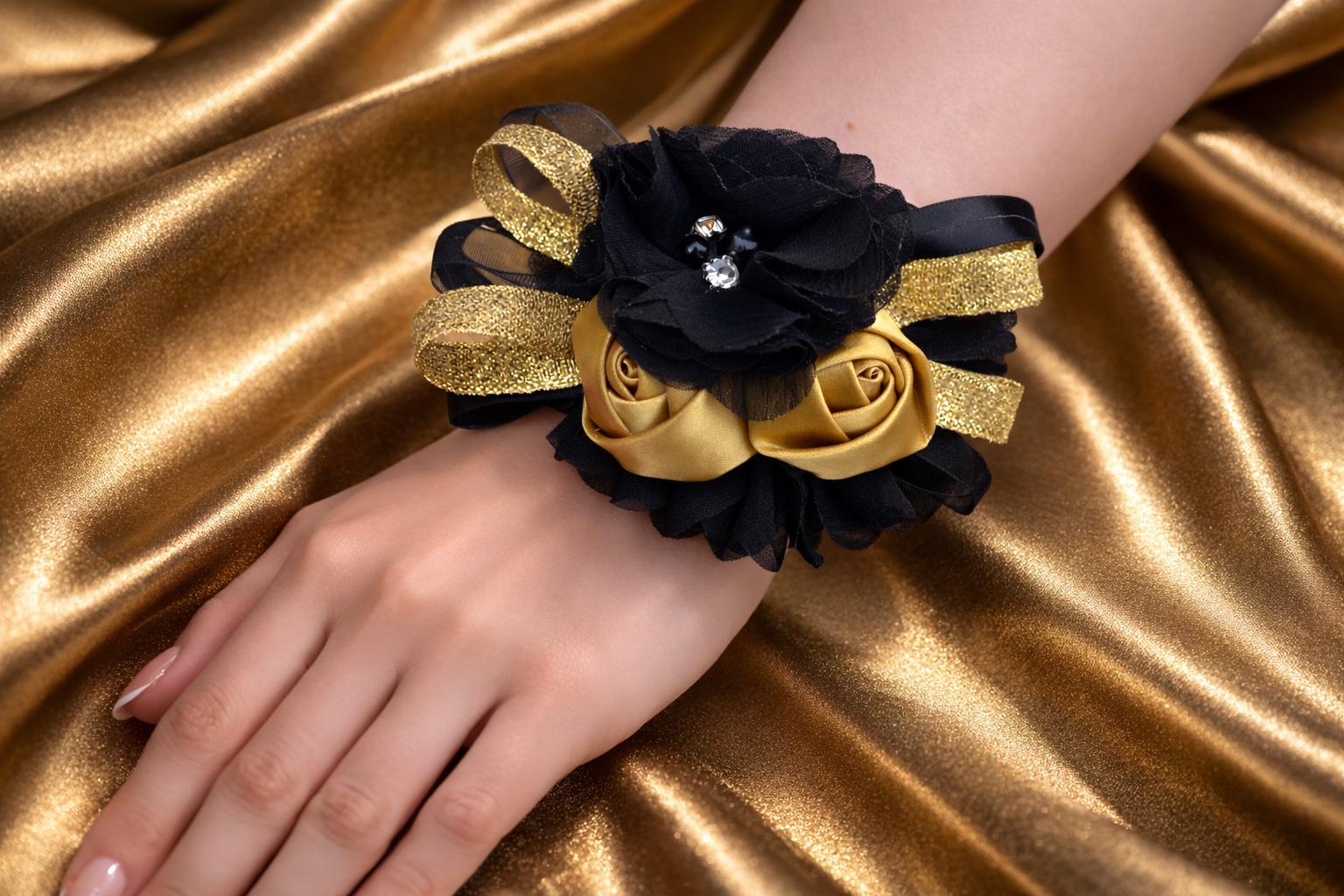 Black and Gold Corsages - Etsy