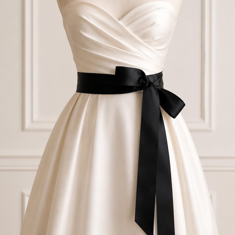 Womens Black Satin Belts - Etsy