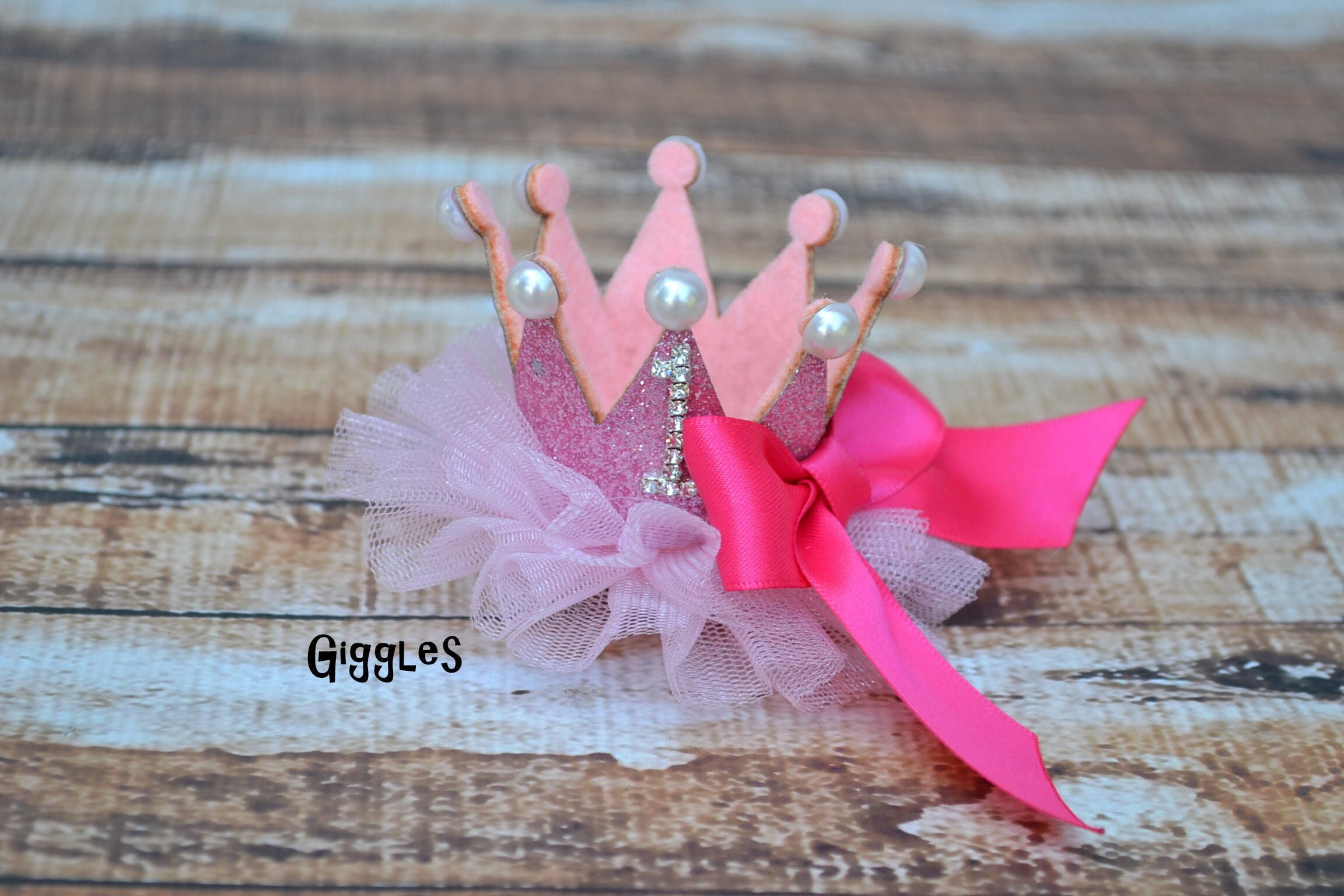 Couronne D'anniversaire 5 Ans Fille - Rose, élastique, Texte 'It's My 5th Birthday'