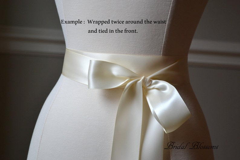 Yellow Belt Satin Ibbon Sash Belt Bidal Red Sash Belt