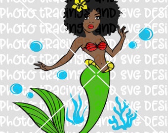 Download Black Mermaid Svg Etsy