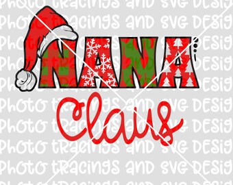 Download Nana Claus Svg Etsy
