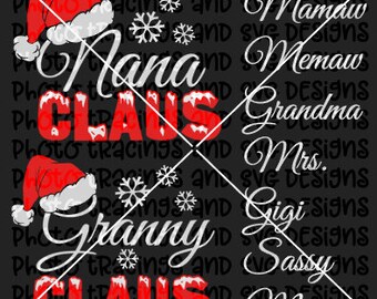 Download Nana Claus Svg Etsy