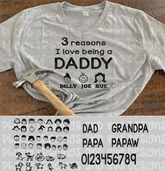 Reasons I Like Being A Dad Svg Etsy