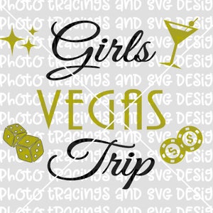 girls trip vegas SVG file only