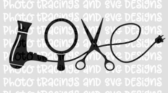 Love Hair Svg File For Cricut Or Silhouette Etsy