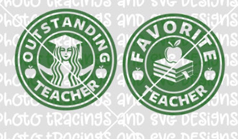 Download Favorite outstanding teacher starbucks svg | Etsy