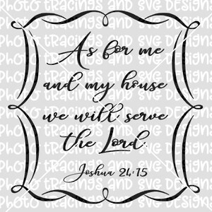 as for me and my house we will serve the lord svg