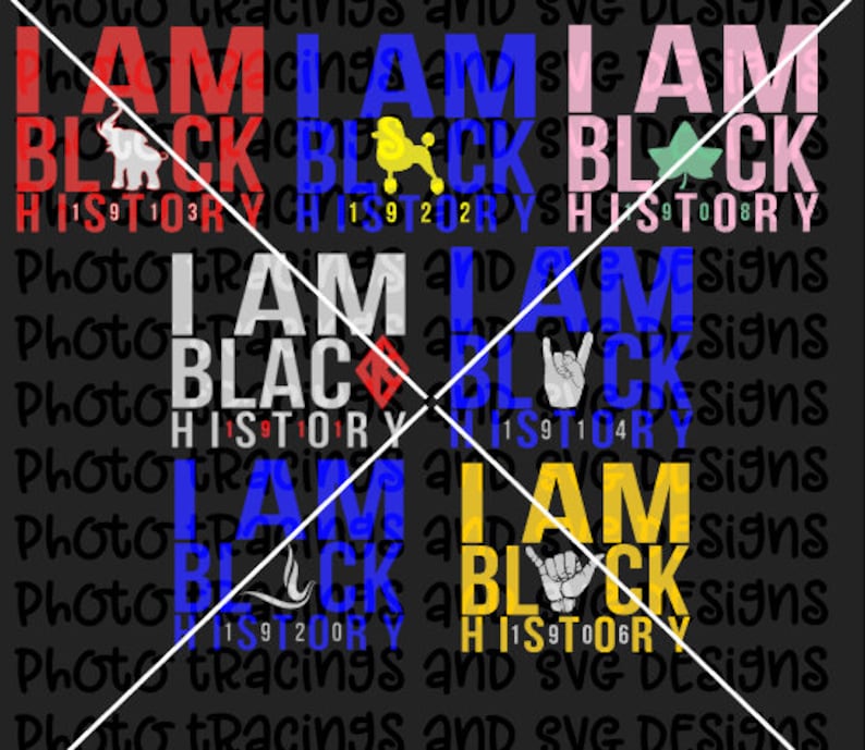 Download I am black history svg greek | Etsy