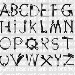 herramienta letras del alfabeto archivo svg