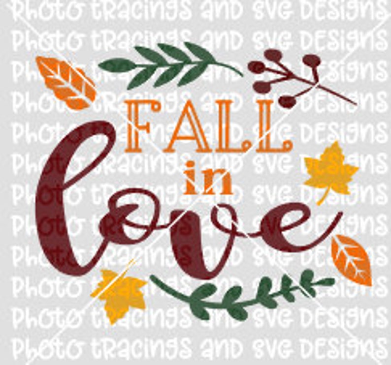 Fall in Love Svg - Etsy