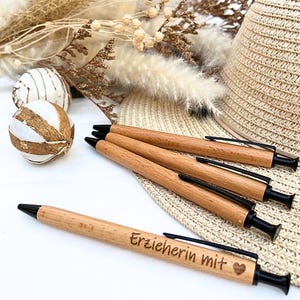 Wooden ballpoint pen with engraving | Ballpoint pen with name | Pens with engraving