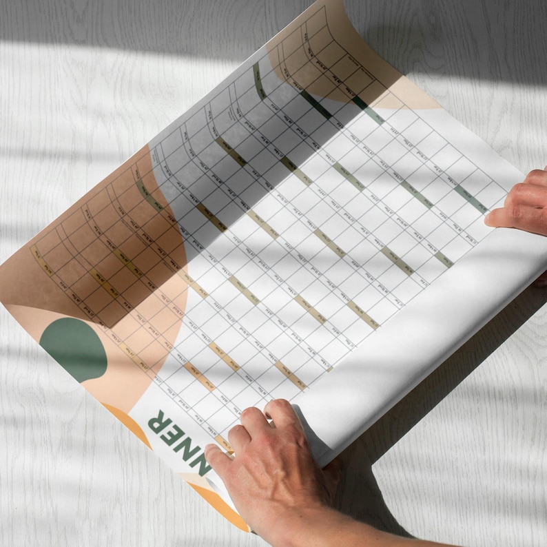 2027 Year Wall Calendar, A1 Large Annual Wall Planner, A1 Office Wall Planner, Year to View Calendar, Rolled Poster or Rigid Foamboard image 10