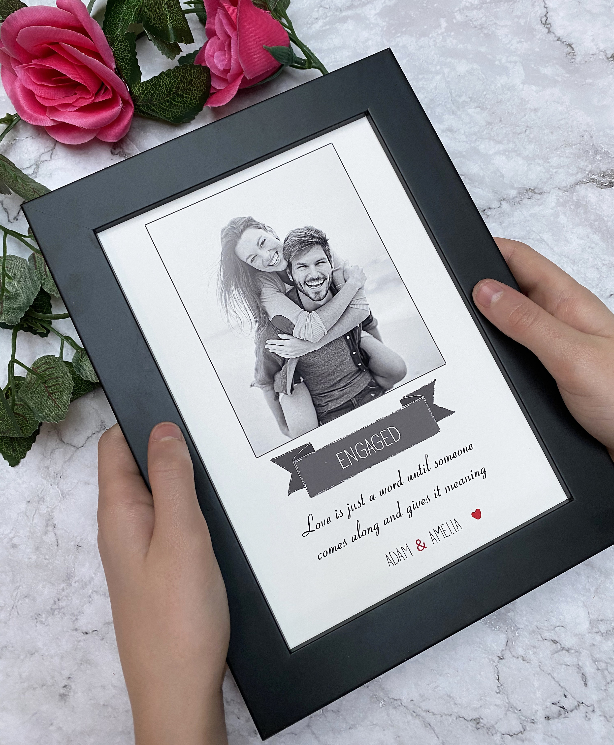 Engagement Gift Engagement Photo Frame Couple Photo Frame