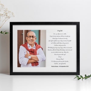 Memorial Poem and Photo Print Dad Memorial Gift Mum Memorial - Etsy