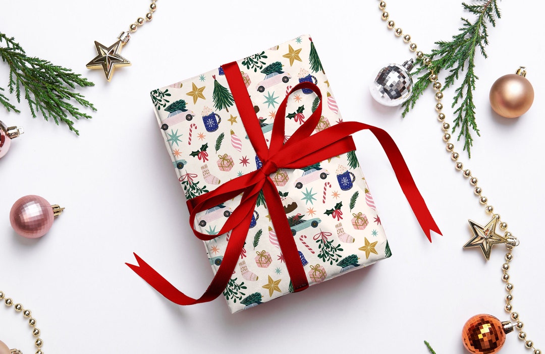 Personalised Christmas Wrapping Paper Luxury Gift Wrap - Etsy UK
