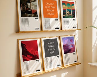 Set of 6 Custom Album Posters, Choose Your Own Album Posters