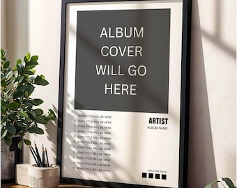 Personalised Album Poster, Choose Your Own Album Poster