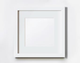 White Card Frame, 10x10 inches for 6x6" Card