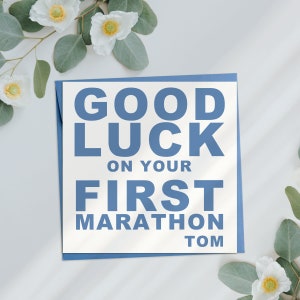 Personalised London Marathon Card for her, Marathon Success Card for Him, Congratulations London Marathon Card, Good Luck Marathon Card