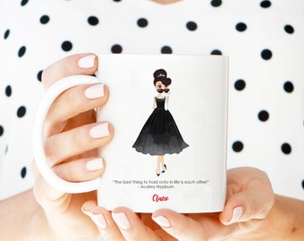 Audrey Hepburn Mug, Best Friend Mug, Gift for Best Friend, Best Friend Gift, Quote Mug, Printed Ceramic Mug, Printed Best Friend Mug