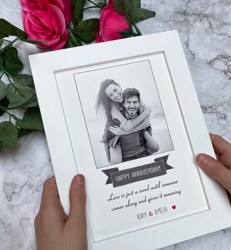 Personalised Couple Photo Frame Girlfriend Birthday Gift Etsy