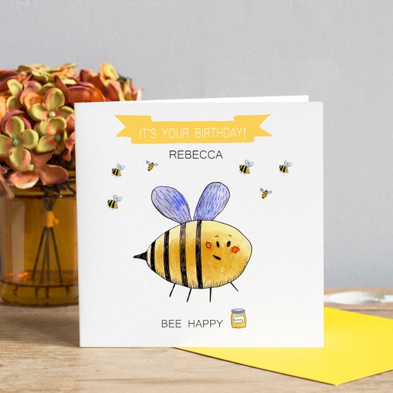 Abeille Joyeux Anniversaire Carte Carte Danniversaire Ami Etsy Abeille Joyeux Anniversaire Carte Carte Danniversaire Ami Etsy