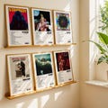 Set of 3 Personalised Album Posters, Choose Your Own Album Posters