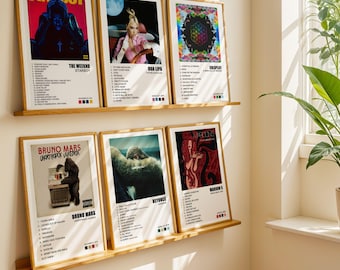 Set of 3 Personalised Album Posters, Choose Your Own Album Poster, Favourite Album, Artist Cover, Unframed Poster