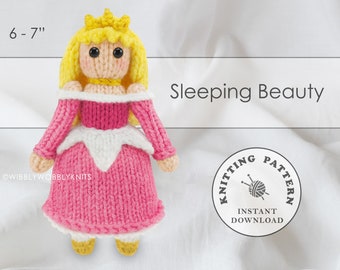 Sleeping Beauty Princess Amigurumi Doll Instant Download PDF Knitting Pattern