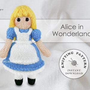 Alice in Wonderland Amigurumi Doll Instant Download PDF Knitting Pattern