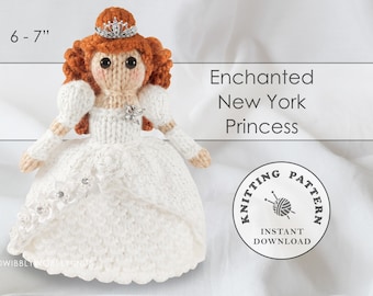 Enchanted New York Princess Amigurumi Doll Instant Download PDF Knitting Pattern