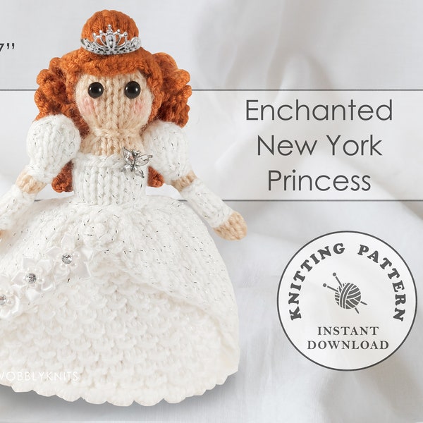 Enchanted New York Princess Amigurumi Doll Instant Download PDF Knitting Pattern