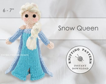 Snow Queen Amigurumi Doll Instant Download PDF Knitting Pattern