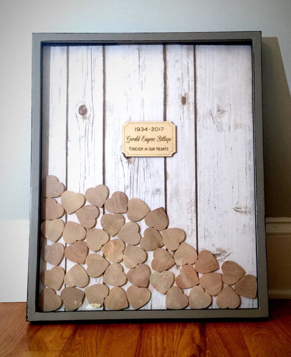 Memorial Guest Book Funeral Guest Book Signing Book Wake Etsy