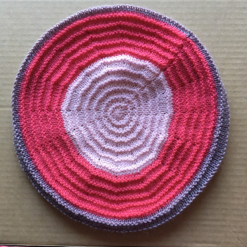 No Waste Wool Beret Sustainable /& Ethical Unique Slow Fashion Soft Vegan Yarn Handmade in the UK Hat