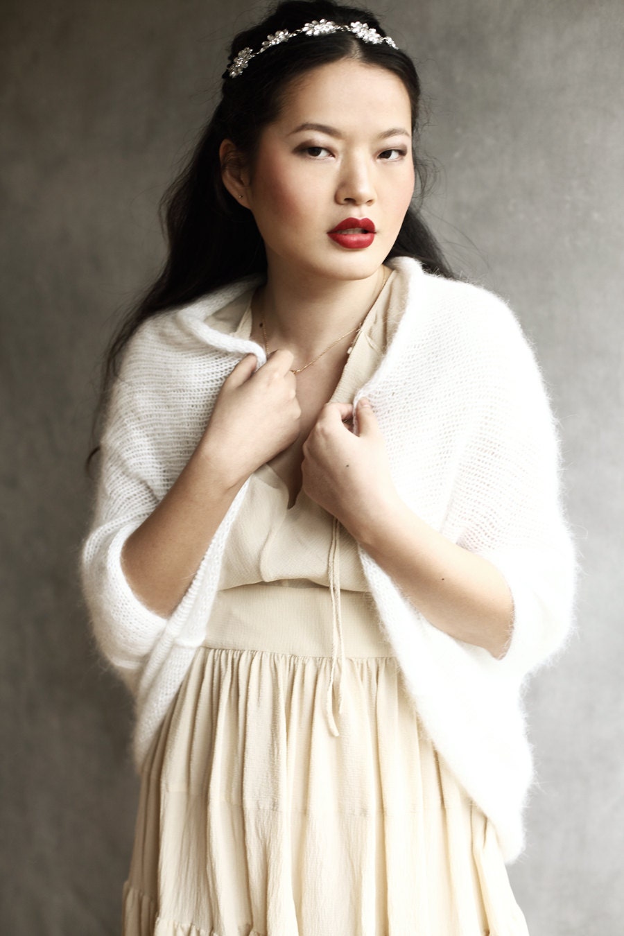 formal dress with sleeves plus size Organza bridal shoulders cover | wrap up jacket | cover up main image 1