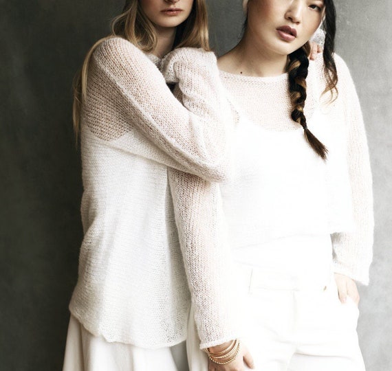 White loose cheap jumper