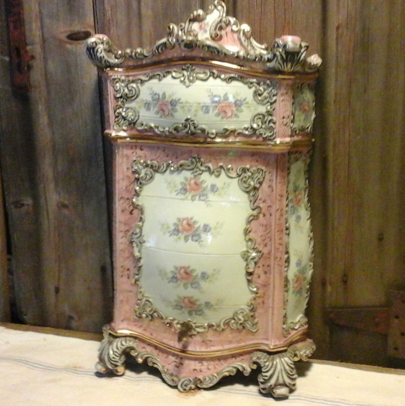Vintage Benrose Capodimonte Italian Porcelain Fountain Made Image 0