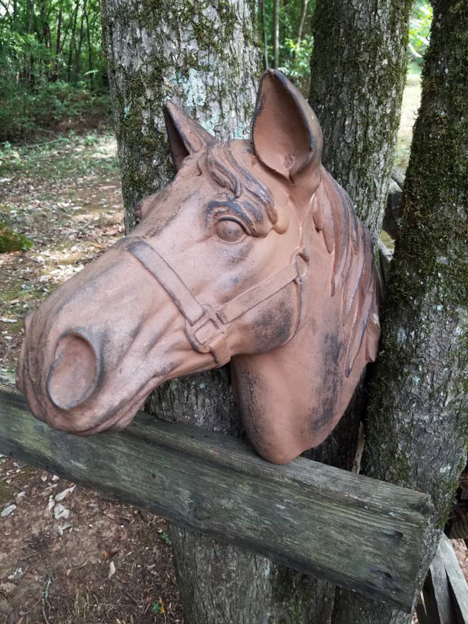 Vintage Ceramic Horse Head Wall Hanging Home Decor Rustic | Etsy