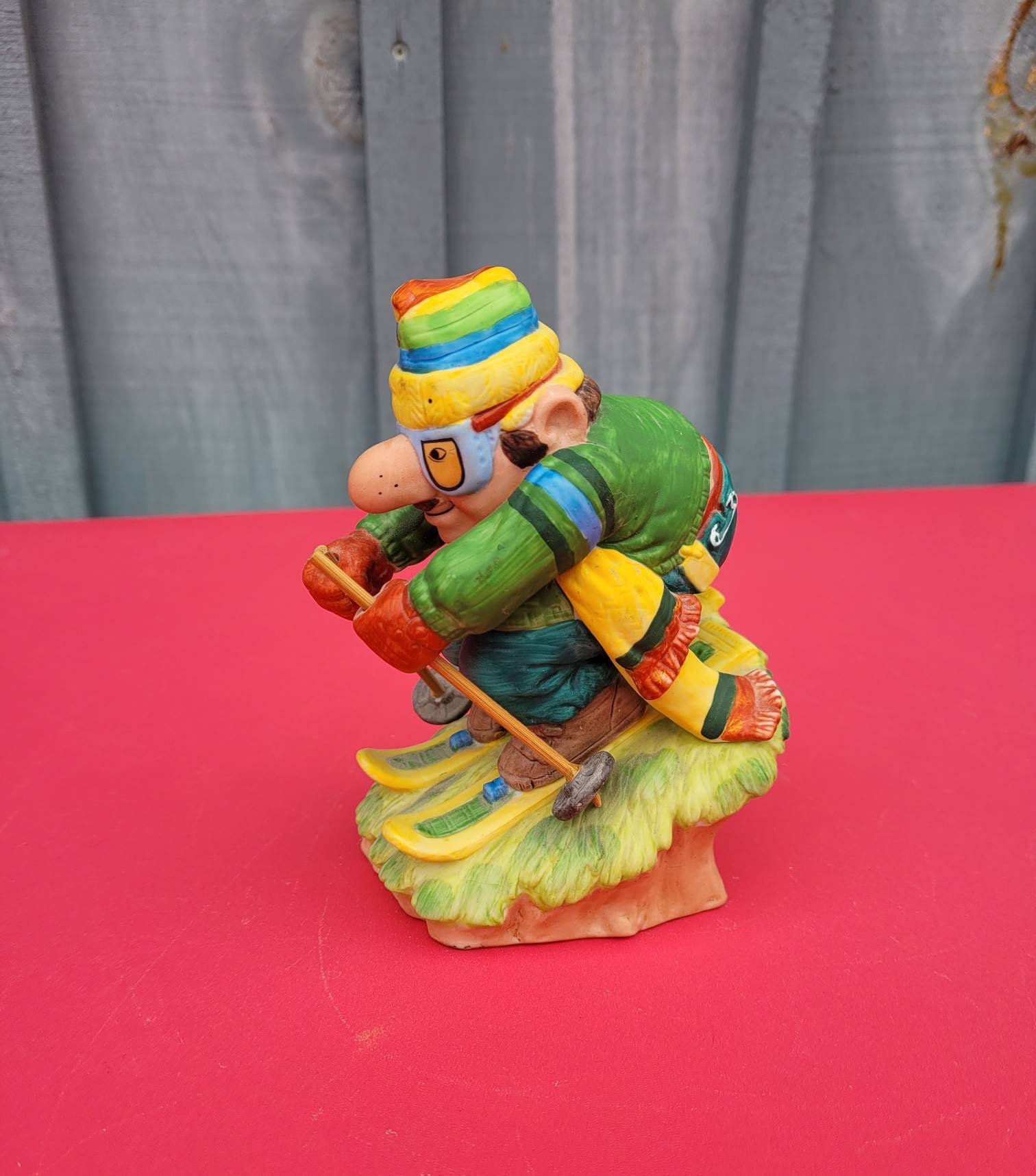 Vintage Gary Patterson Sports Collection Ceramic Skier Etsy