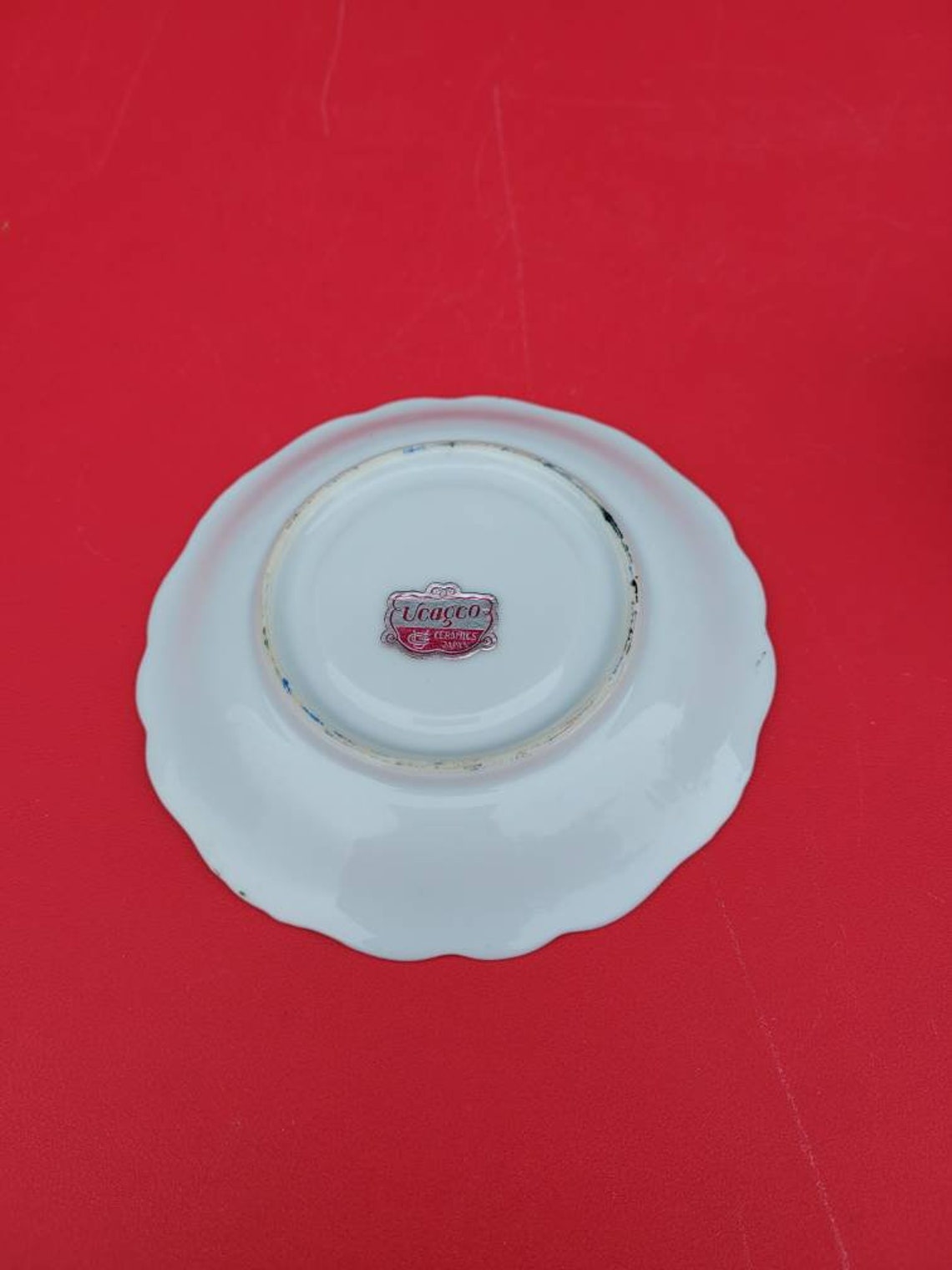 Vintage Ucagco Ceramics Japan Souvenir Teacup And Saucer Etsy