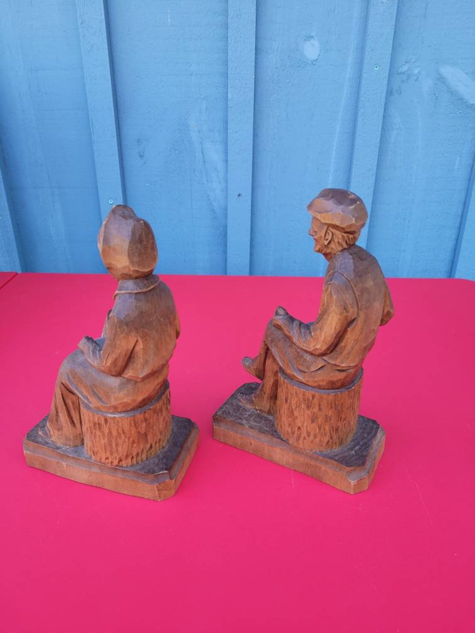 Canadian Folk Art Quebec Wood Carvings of Man 9 1/4 Inches Etsy