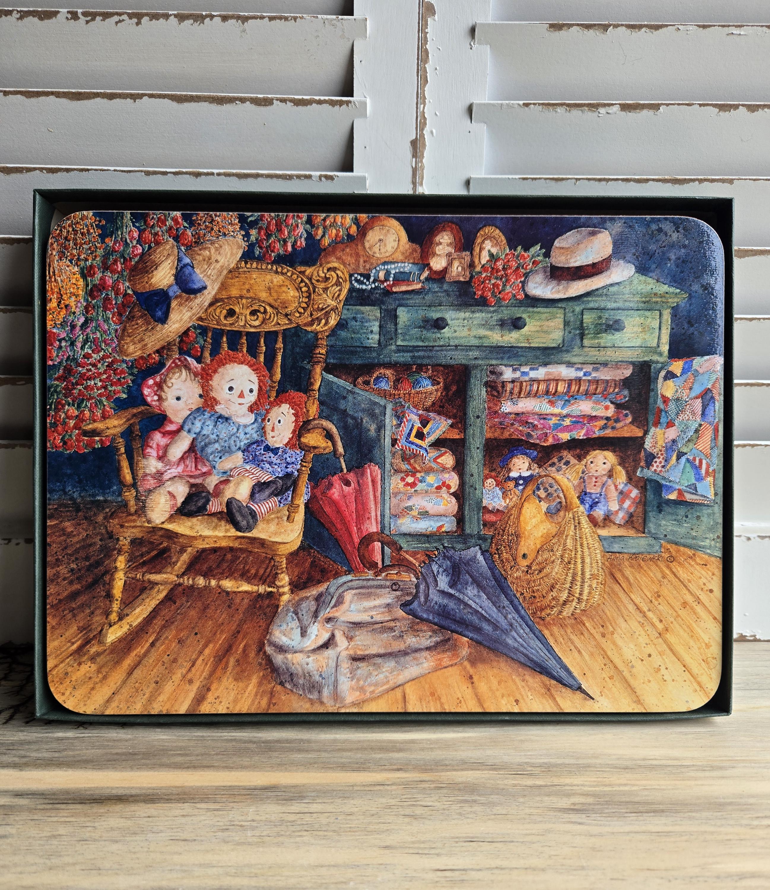 Jason place mat  6点セット Retro Jason Round Placemats Set of 6 Heron Peach - Etsy Canada