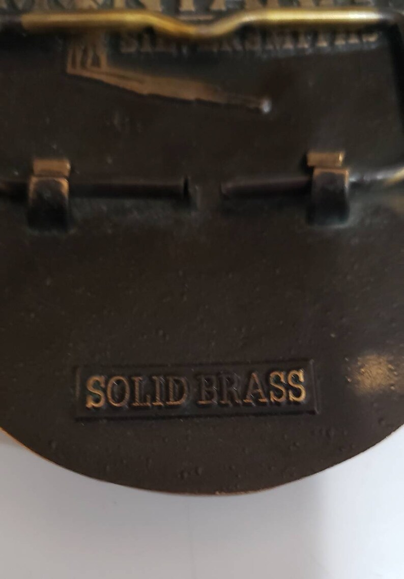 Montana Silversmiths Solid Brass End of the Trail Belt Buckle